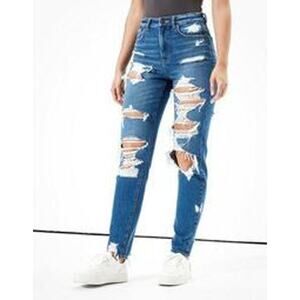 American Eagle Mom Jean Distressed 4R
